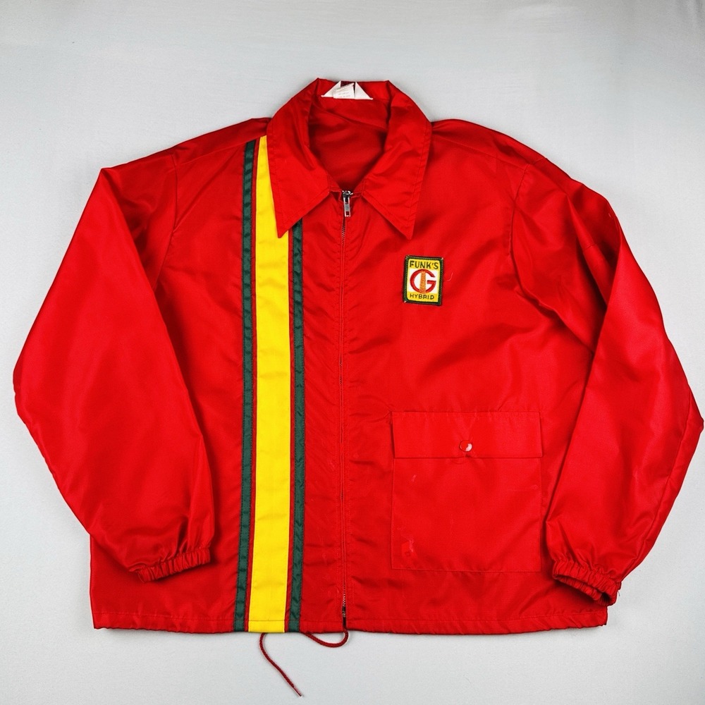 Vintage 70s Swingster Funk's-Hybrid Racing Jacket L